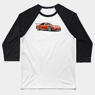 911 GT3 Cartoon Baseball T-Shirt